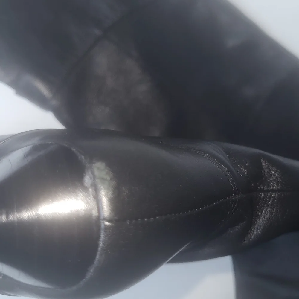 Guess Black Over the Knee Leather Boots